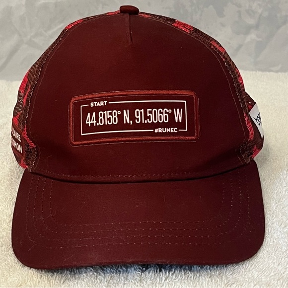 Eau Claire Marathon Adjustable Maroon Trucker Hat - Picture 14 of 14